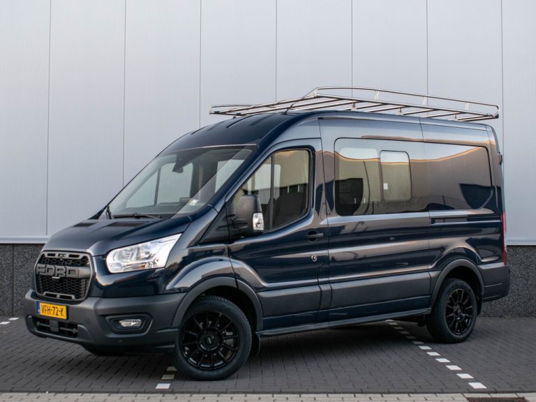 2020 Ford Transit 330 2.0 TDCI L2H2 Dubbel cabine | RAPTOR | Carplay | Trekhaak | Achteruitrijcamera | Navi | Airco | Cruise Control | Imperiaal | DAB | Dodehoeksensoren |